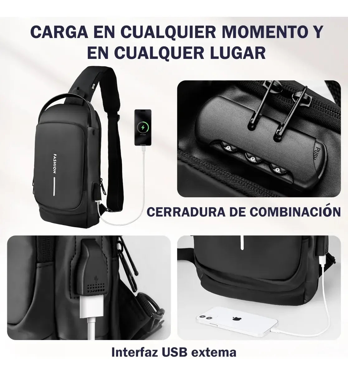 Bolso Mochila Antirobo